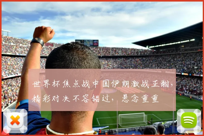 世界杯焦点战中国伊朗激战正酣，精彩对决不容错过，悬念重重